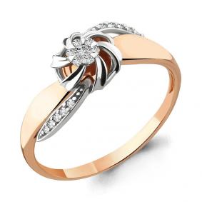 Золотое кольцо AQUAMARINE 963269к с бриллиантом 963269к фото