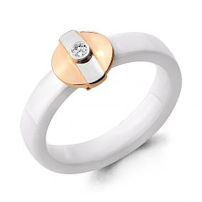 Золотое кольцо AQUAMARINE 963310к с бриллиантом 963310к фото