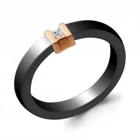 Золотое кольцо AQUAMARINE 963313Чк с бриллиантом 963313Чк фото