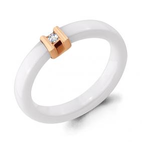 Золотое кольцо AQUAMARINE 963313к с бриллиантом 963313к фото