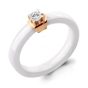 Золотое кольцо AQUAMARINE 963314к с бриллиантом 963314к фото