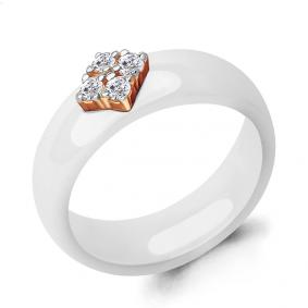 Золотое кольцо AQUAMARINE 963381к с бриллиантом 963381к фото