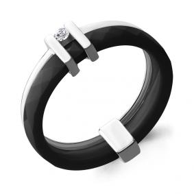 Кольцо из белого золота AQUAMARINE 963415Ч с бриллиантом 963415Ч фото