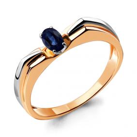 Золотое кольцо AQUAMARINE 963456кс с сапфиром 963456кс фото