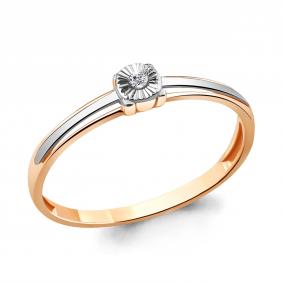 Золотое кольцо AQUAMARINE 963490к с бриллиантом 963490к фото