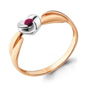 Золотое кольцо AQUAMARINE 963493кр с рубином 963493кр фото