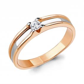 Золотое помолвочное кольцо AQUAMARINE с бриллиантом 963527к 963527к фото
