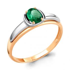 Золотое кольцо AQUAMARINE 963594ки с изумрудом 963594ки фото
