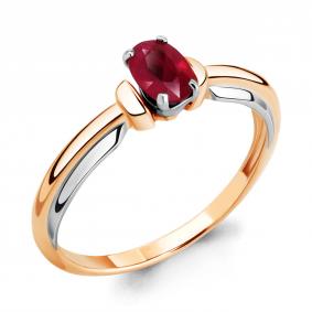 Золотое кольцо AQUAMARINE 963754кр с рубином 963754кр фото