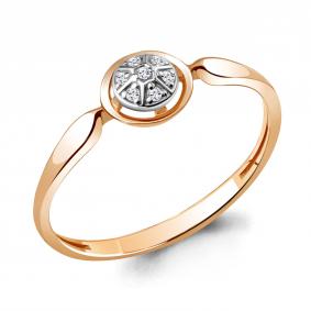 Золотое кольцо AQUAMARINE 963797к с бриллиантом 963797к фото