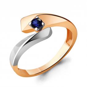 Золотое кольцо AQUAMARINE 963890кс с сапфиром 963890кс фото