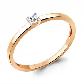 Золотое помолвочное кольцо AQUAMARINE с бриллиантом 964031к 964031к фото