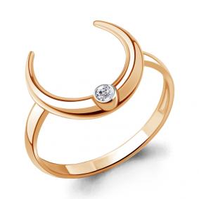 Золотое кольцо AQUAMARINE 964041к с бриллиантом 964041к фото