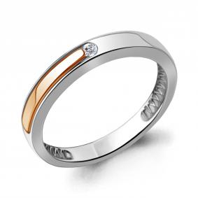 Золотое кольцо AQUAMARINE 964070к с бриллиантом 964070к фото