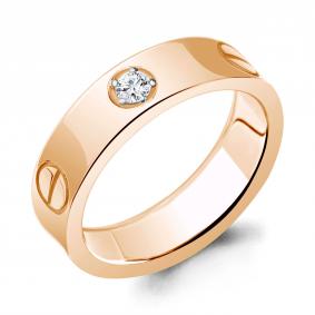 Золотое кольцо AQUAMARINE 964071к с бриллиантом 964071к фото