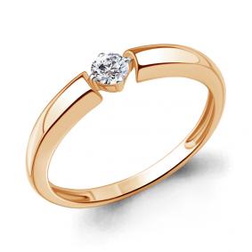 Золотое кольцо AQUAMARINE 964074к с бриллиантом 964074к фото