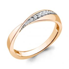 Золотое кольцо AQUAMARINE 964077к с бриллиантом 964077к фото