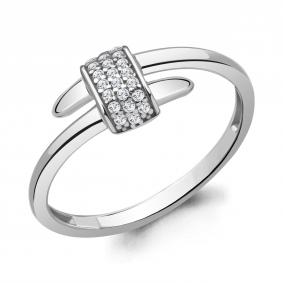 Кольцо из белого золота AQUAMARINE 964079 с бриллиантом 964079 фото