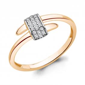 Золотое кольцо AQUAMARINE 964079к с бриллиантом 964079к фото