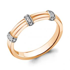 Золотое кольцо AQUAMARINE 964151к с бриллиантом 964151к фото