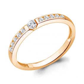 Золотое кольцо AQUAMARINE 964180Ак с бриллиантом 964180Ак фото