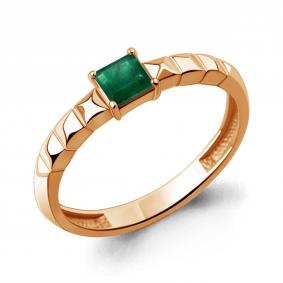 Золотое кольцо AQUAMARINE 964482ки с изумрудом 964482ки фото