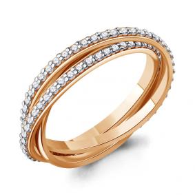 Золотое кольцо AQUAMARINE 964547 с бриллиантом 964547 фото