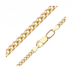 Цепь плетение Панцирное из золочёного серебра SOKOLOV 988020802 988020802 фото