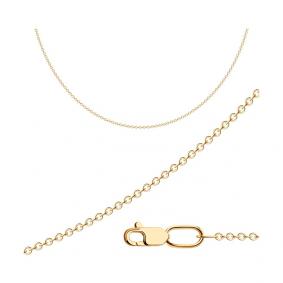 Цепь плетение Якорное из золочёного серебра SOKOLOV 988510300 988510300 фото