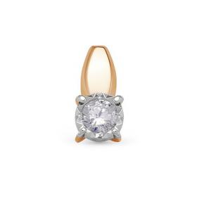 Золотая подвеска КЮЗ Del'ta D0300112 с фианитом D0300112 фото