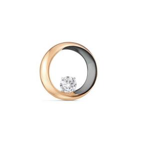 Золотая подвеска КЮЗ Del'ta D0300515 с фианитом D0300515 фото