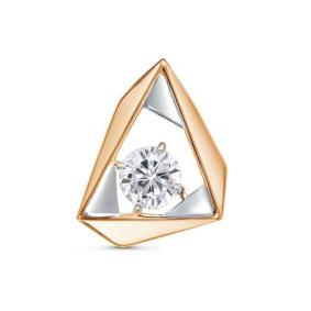 Золотая подвеска КЮЗ Del'ta D0300537 с фианитом D0300537 фото