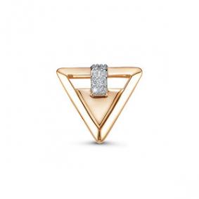 Золотая подвеска КЮЗ Del'ta D0300716 с фианитом D0300716 фото