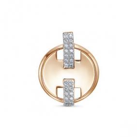 Золотая подвеска КЮЗ Del'ta D0300731 с фианитом D0300731 фото