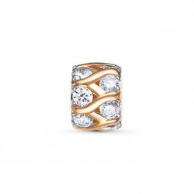 Золотая подвеска-шарм КЮЗ Del'ta с фианитом D0301611 D0301611 фото