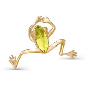 Золотая подвеска КЮЗ Del'ta D030241 с фианитом D030241 фото