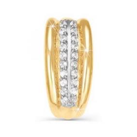 Золотая подвеска КЮЗ Del'ta D030286 с фианитом D030286 фото