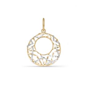 Золотая подвеска КЮЗ Del'ta D030467 с фианитом D030467 фото