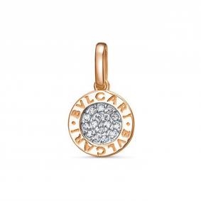 Золотая подвеска КЮЗ Del'ta D0305730 с фианитом D0305730 фото