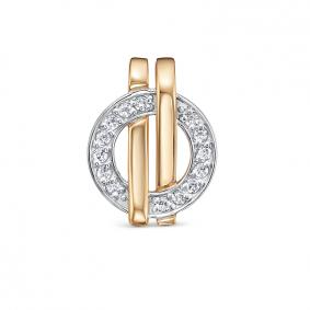Золотая подвеска КЮЗ Del'ta D0306675 с фианитом D0306675 фото