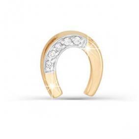 Золотая подвеска КЮЗ Del'ta D030705 с фианитом D030705 фото