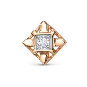 Золотая подвеска КЮЗ Del'ta D0307781 с фианитом D0307781 фото