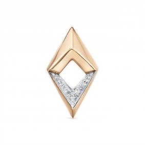 Золотая подвеска КЮЗ Del'ta D0307980 с фианитом D0307980 фото