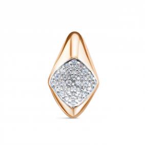 Золотая подвеска КЮЗ Del'ta D0308041 с фианитом D0308041 фото