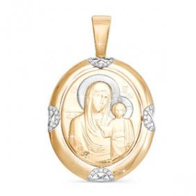 Золотая подвеска КЮЗ Del'ta D030865 с фианитом D030865 фото