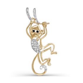 Золотая подвеска КЮЗ Del'ta D031020 с фианитом D031020 фото