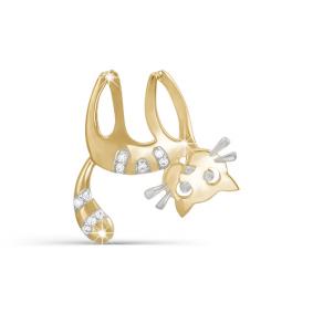 Золотая подвеска КЮЗ Del'ta D031124 с фианитом D031124 фото