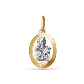Золотая подвеска-иконка Божией Матери Семистрельная КЮЗ Del'ta D031360 D031360 фото