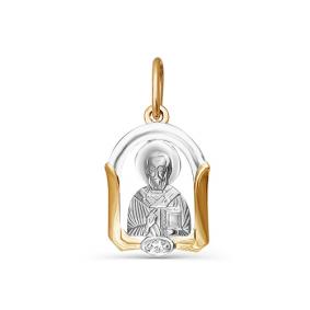 Золотая подвеска КЮЗ Del'ta D031411 с фианитом D031411 фото