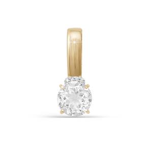 Золотая подвеска КЮЗ Del'ta D031438 с фианитом D031438 фото